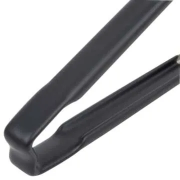 Vollrath 4781220 Jacobs's Price 12-Inch 1-Piece Tong, Stainless Steel, Black Handle