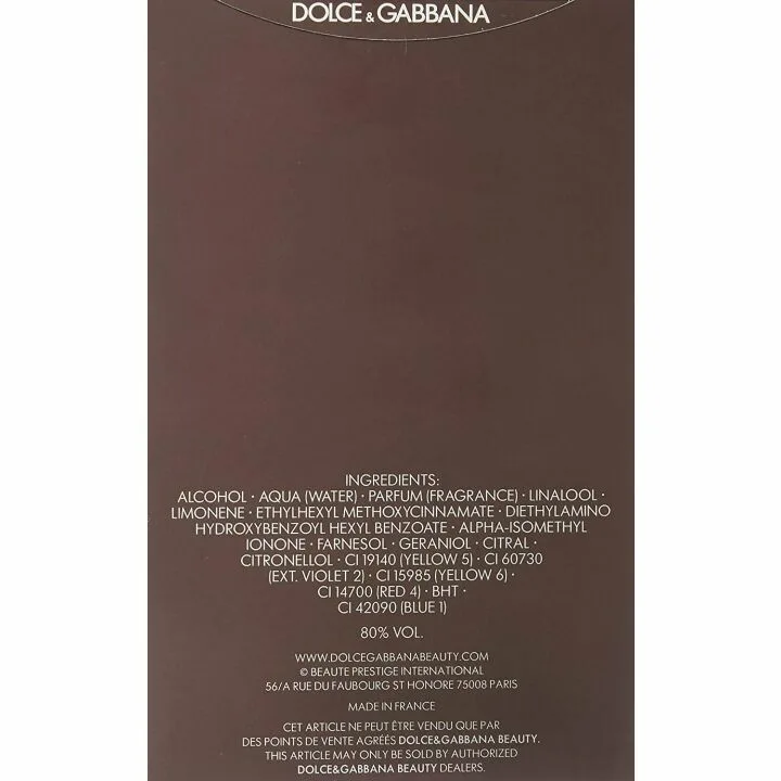 Dolce and Gabbana The One EDT for Men - 3.3 oz