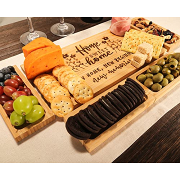 House Warming Gifts for New Home, Housewarming Gift for Home, New Homeowner Gifts for New House,New Apartment, First Home, Realtor Closing Gift for Clients, Family Gifts Cheese Board Set C001