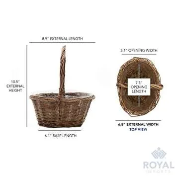 Royal Imports Willow Braided Gift Basket for Any Event