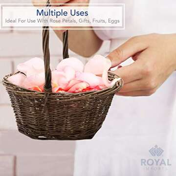 Royal Imports Willow Braided Gift Basket for Any Event