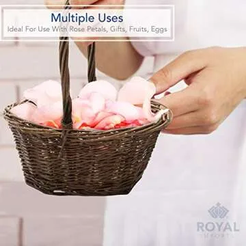 Royal Imports Willow Braided Gift Basket for Any Event