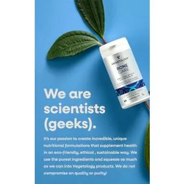 VEGETOLOGY Bone Care Bone Health Supplements - Phytodroitin, Glucosamine, Vitamin D3 K2 & Calcium Su...