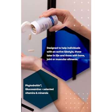 VEGETOLOGY Bone Care Bone Health Supplements - Phytodroitin, Glucosamine, Vitamin D3 K2 & Calcium Supplement – Cartilage, Muscle & Joint Support Supplement – Vegan Bone Strength (60 Count)