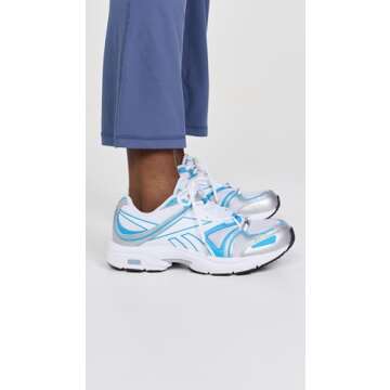 Reebok Women's Angel Reese Premier Road Plus IV Sneaker - Silver/Blue/White