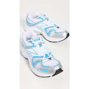 Reebok Women's Angel Reese Premier Road Plus IV Sneaker - Silver/Blue/White