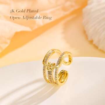 Elletwinkle Tope ring, size 5-13