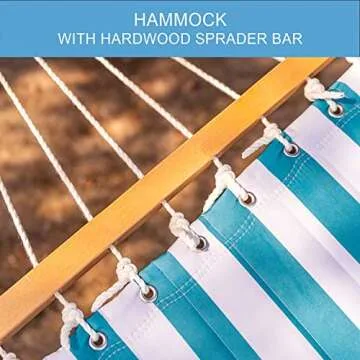 Lazy Daze Quilted Double Hammock for Two Persons Outdoors