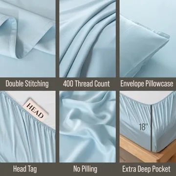 Luxury Bamboo Sheet Set for Split King Bed | Cool Comfort
