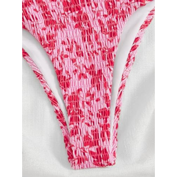 Stylish GORGLITTER Floral Strapless Bikini Set for Summer