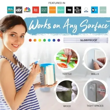 Slobproof Refillable Touch-Up Paint Pens for Home Maintenance