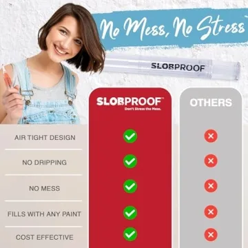 Slobproof Refillable Touch-Up Paint Pens for Home Maintenance