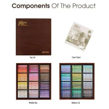 Mungyo Soft Oil Pastels Set of 120 - Vibrant Colors in Wood Box