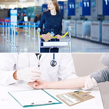 MCmolis RFID Blocking Passport Vaccine Card Holder Travel Organizer