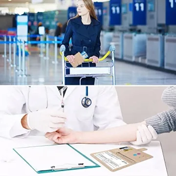 MCmolis RFID Blocking Passport Vaccine Card Holder Travel Organizer