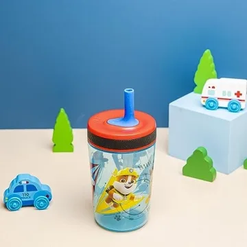 Zak Designs Paw Patrol Toddler Tumblers - 15oz Leak-Proof