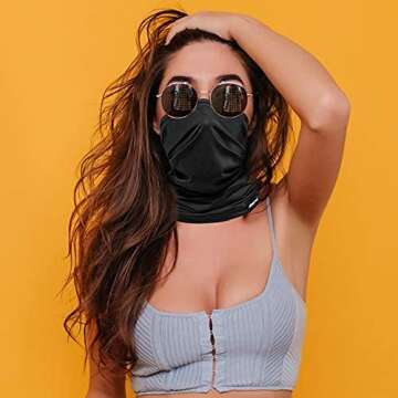Doerix Neck Gaiter Face Mask - Reusable, Stylish & Functional