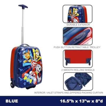 Bioworld Paw Patrol Travel Roller Suitcase