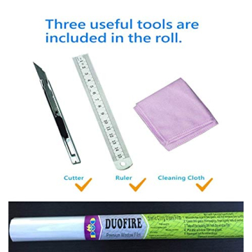 Stylish DUOFIRE Window Film for Privacy and Decor