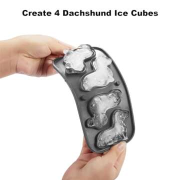 Dachshund Dog Ice Cube Mold for Fun Drinks