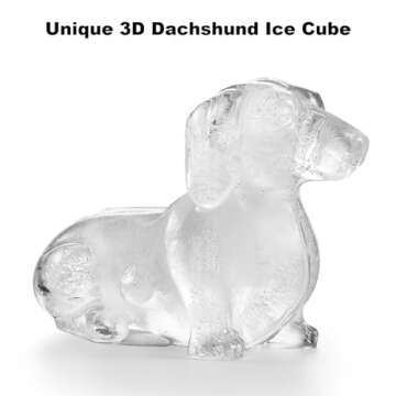 Dachshund Dog Ice Cube Mold for Fun Drinks