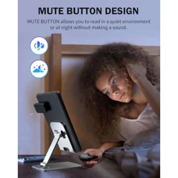 UNIBITRI RF Remote Control Page Turner for Comfortable Reading