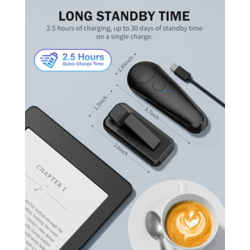 UNIBITRI RF Remote Control Page Turner for Comfortable Reading