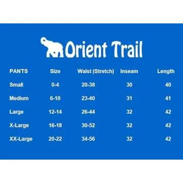 Orient Trail Open Ankle Harem Pants for Women - XXL