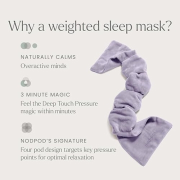 Nodpod Gentle Pressure Sleep Mask for Travel and Relaxation