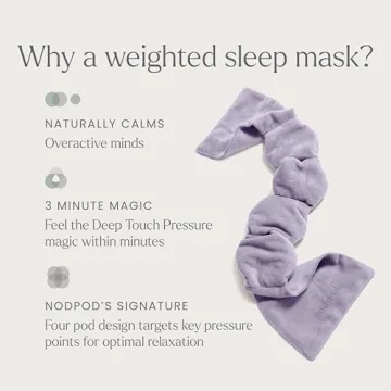 Nodpod Gentle Pressure Sleep Mask for Travel and Relaxation