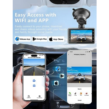 Otovoda Dash Cam 2.5K+1080P Front & Rear with WiFi