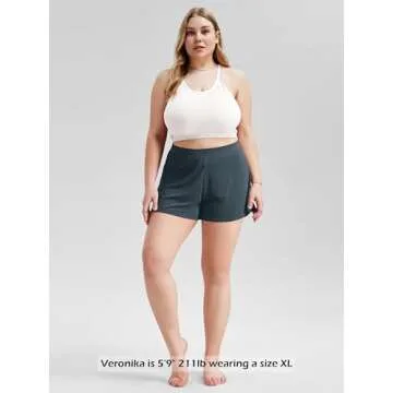 ODODOS Cozy Modal Lounge Shorts for Women - 2 Pack