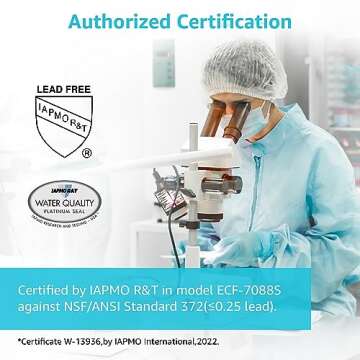 AQUACREST NSF/ANSI 42&372 Certified Water Filter, Replacement for Berkey® Gravity Water Filter System, Berkey® Black Purification Elements, Pack of 2