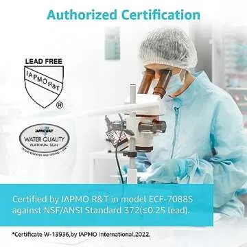 AQUACREST NSF/ANSI 42&372 Certified Water Filter, Replacement for Berkey® Gravity Water Filter System, Berkey® Black Purification Elements, Pack of 2