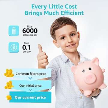 AQUACREST NSF/ANSI 42&372 Certified Water Filter, Replacement for Berkey® Gravity Water Filter System, Berkey® Black Purification Elements, Pack of 2