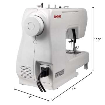 Janome 2212 Front-Loading Sewing Machine with 12 Built-In Stitches