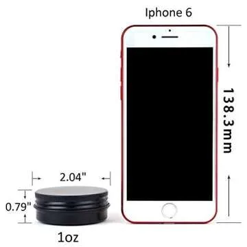 LIYAR 1oz Aluminum Tins for DIY Crafts and Cosmetics