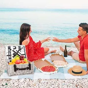 Durable Picnic Basket for 2, Perfect Gift for Couples