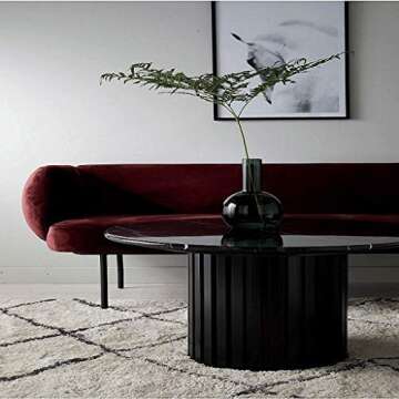 DMLZB Stylish Simplicity Coffee Tables Sofa Side Table for Apartment Living Room Balcony and Bedroom Round Marble Tea Table Center Table for Living Room Reception/Home Office