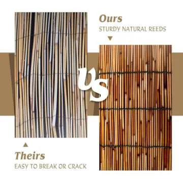 ZNCMRR Bamboo Fencing Rolls for Privacy and Decor