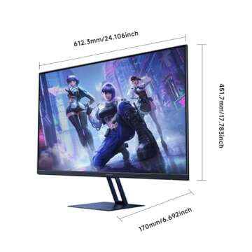 Xiaomi Vertical HDMI Computer Monitor, 27 inch 165Hz IPS FHD 1ms 1080P 99% sRGB LCD Desktop PC Gamin...