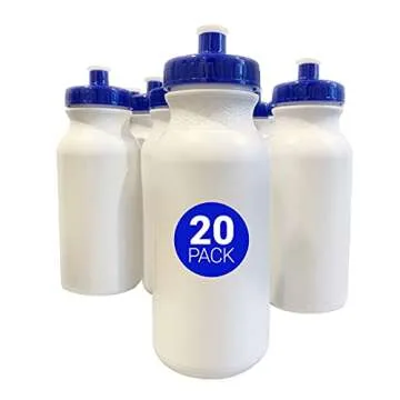 Zeens 20pk USA Made Reusable Water Bottles Bulk