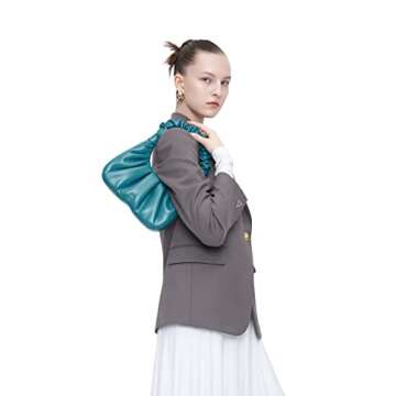 JW PEI Women's Gabbi Ruched Hobo Handbag - Peacock Blue