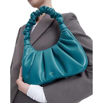 JW PEI Women's Gabbi Ruched Hobo Handbag - Peacock Blue