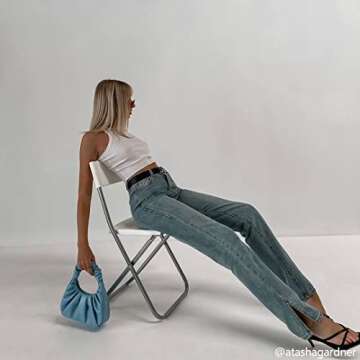 JW PEI Women's Gabbi Ruched Hobo Handbag - Peacock Blue