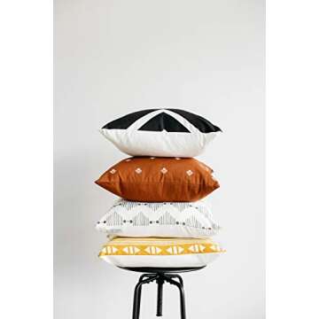 Woven Nook - Modern & Luxurious 18" x 18" Decorative Boho Throw Pillow Covers - Durable Quality & Ma...