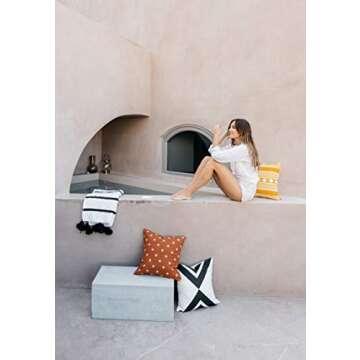 Modern Decorative Pillow Covers Set of 4 in Boho Styles