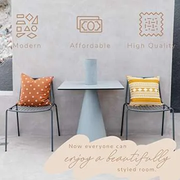 Modern Decorative Pillow Covers Set of 4 in Boho Styles