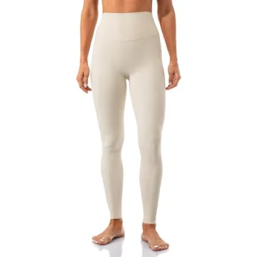 Lavento Women's All Day Soft Yoga Leggings High-Rise 28" - No Front Seam Workout Active Legging for ...