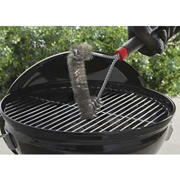Weber Three-Sided Grill Brush for Easy Cleaning